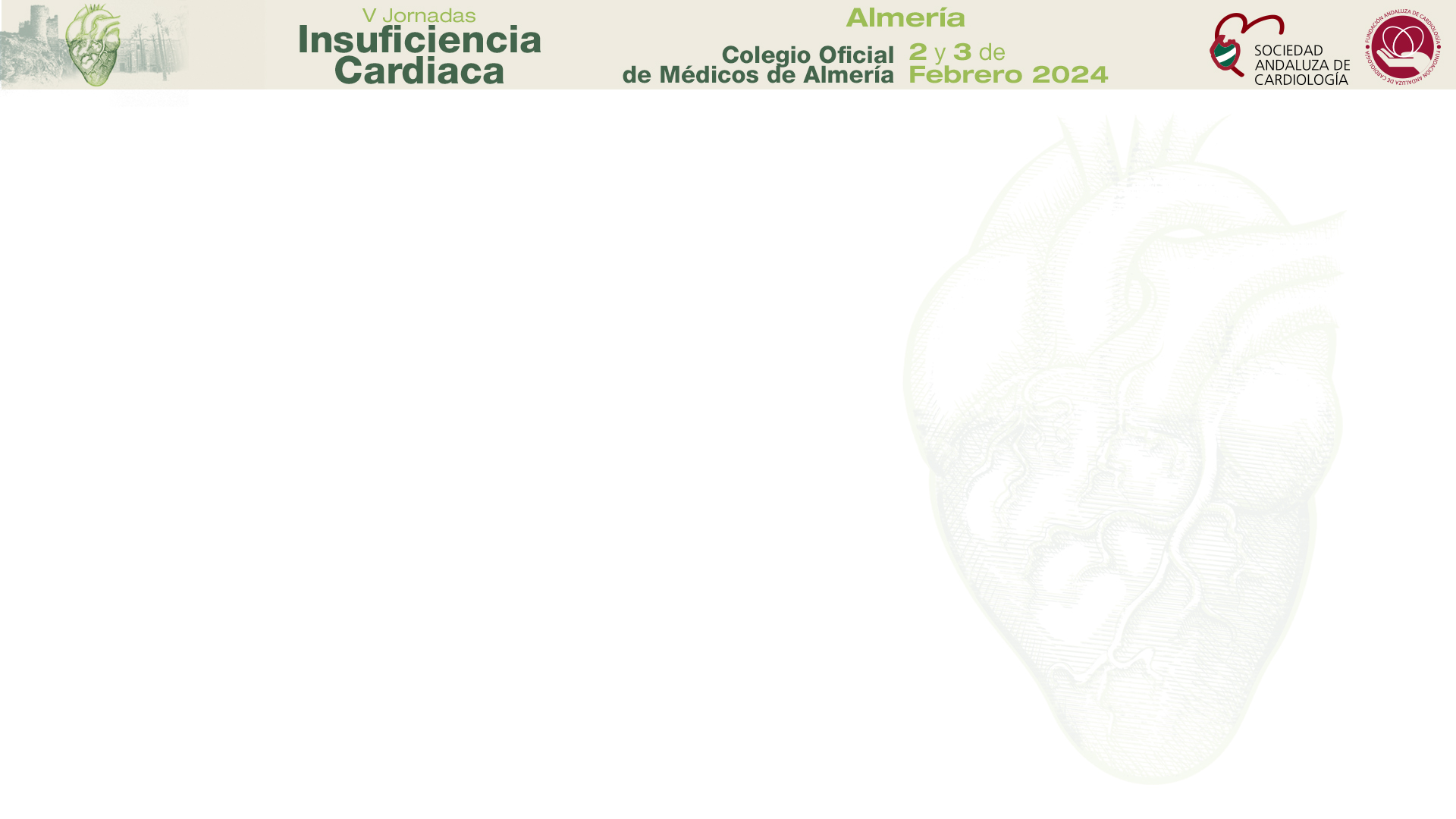 V JORNADAS INSUFICIENCIA CARDIACA ALMERÍA 2024 - Plantilla